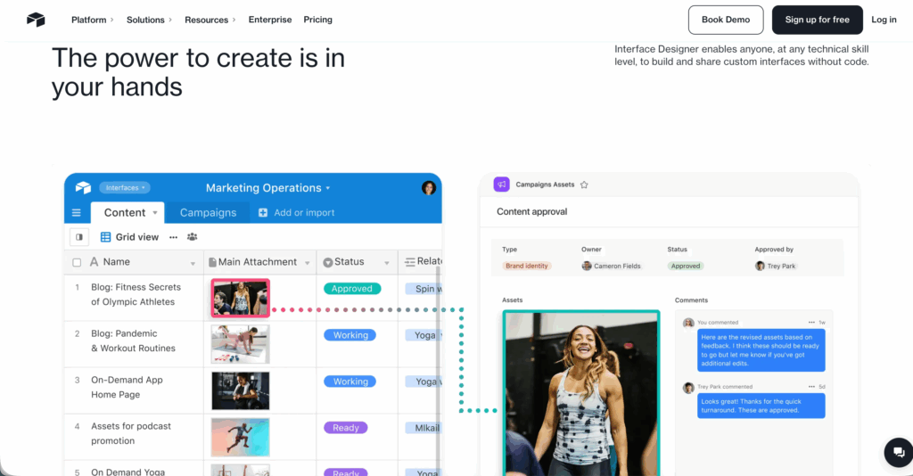 Airtableの公式サイト