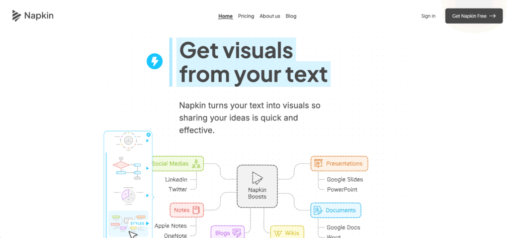 Napkin AIの公式サイト