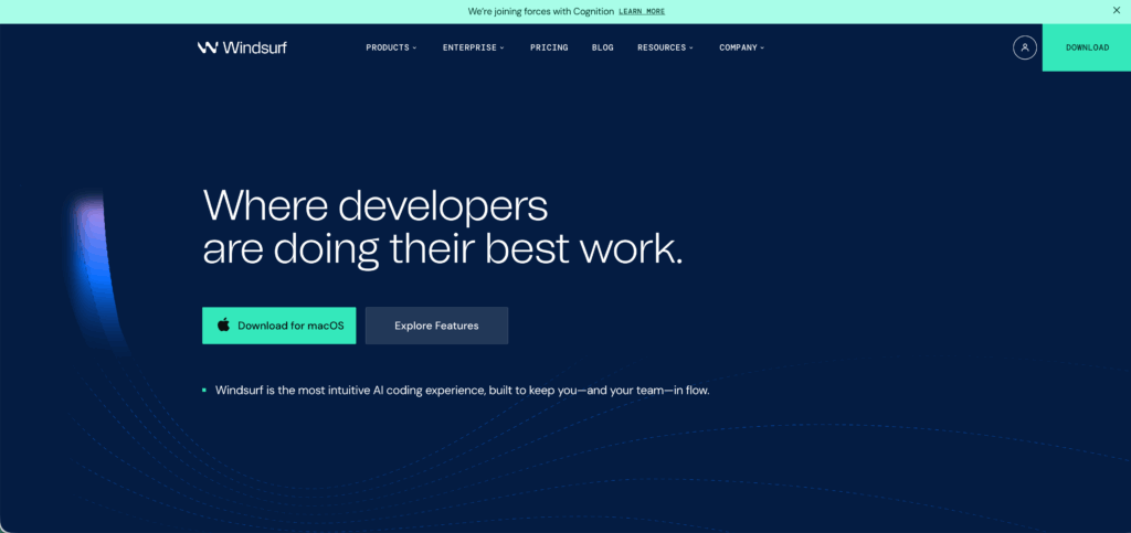 Windsurfの公式サイト