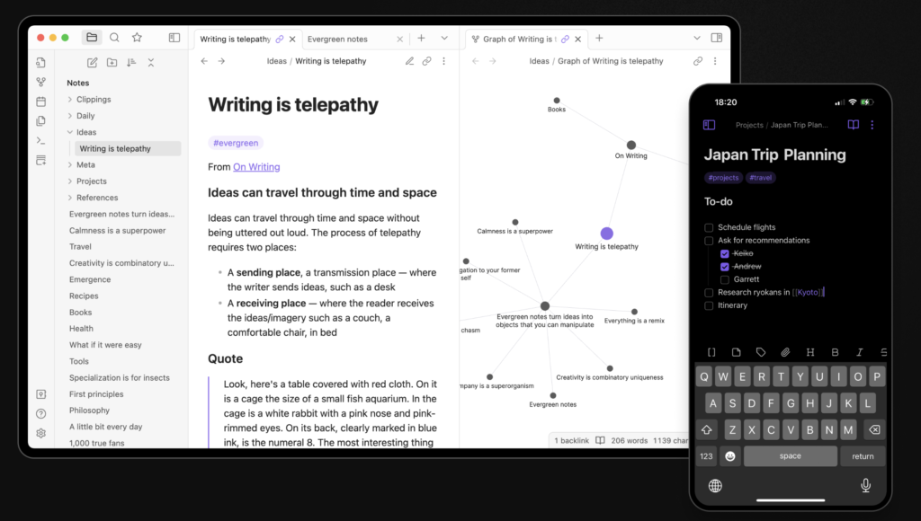 Obsidianの公式サイト