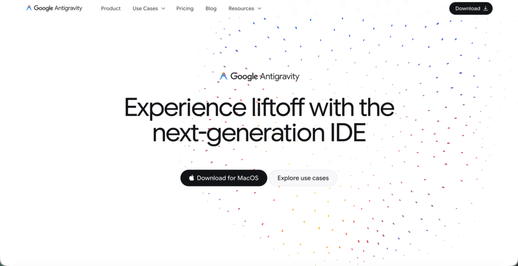 Antigravityの公式サイト