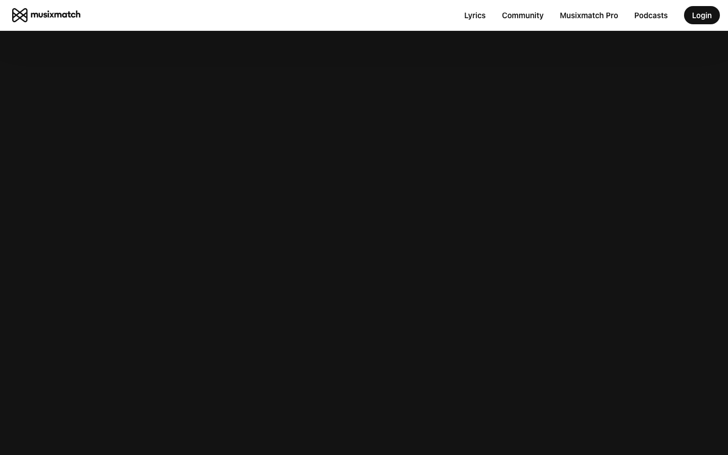 Musixmatchの公式サイト