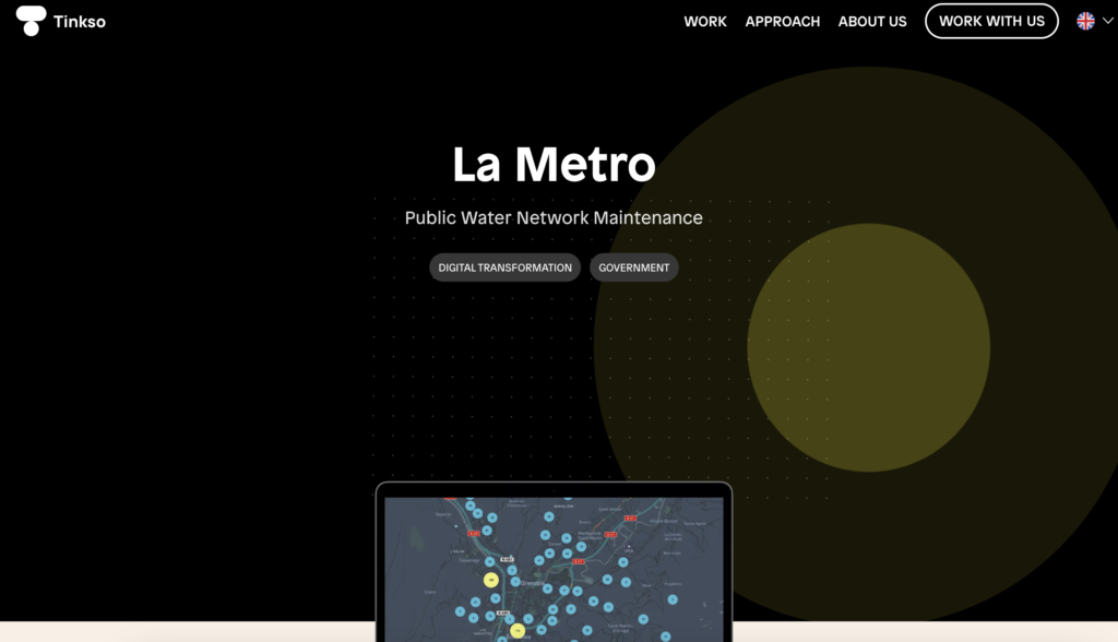 ②La Metro(フランス・グルノーブルの公共事業機関の水道部門を業務効率化したアプリ)