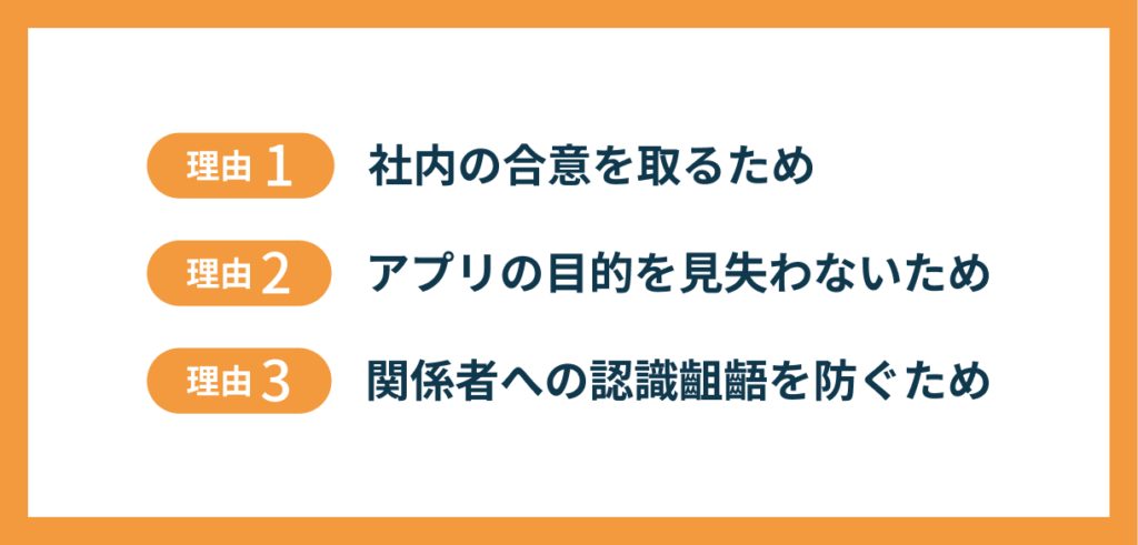 そもそもアプリ開発で企画書が必要な3つの理由