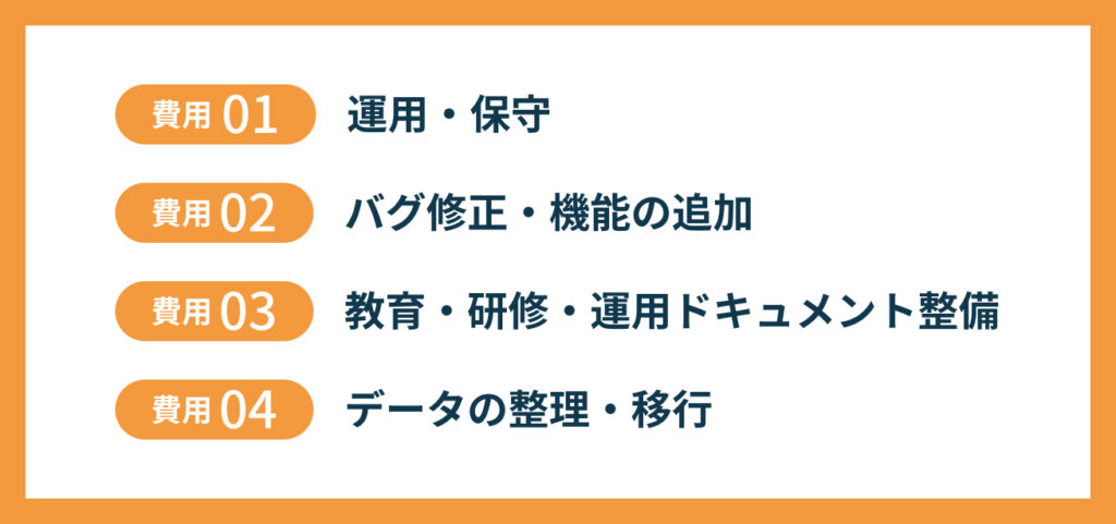 勤怠管理システムの開発費以外にかかる4つの費用