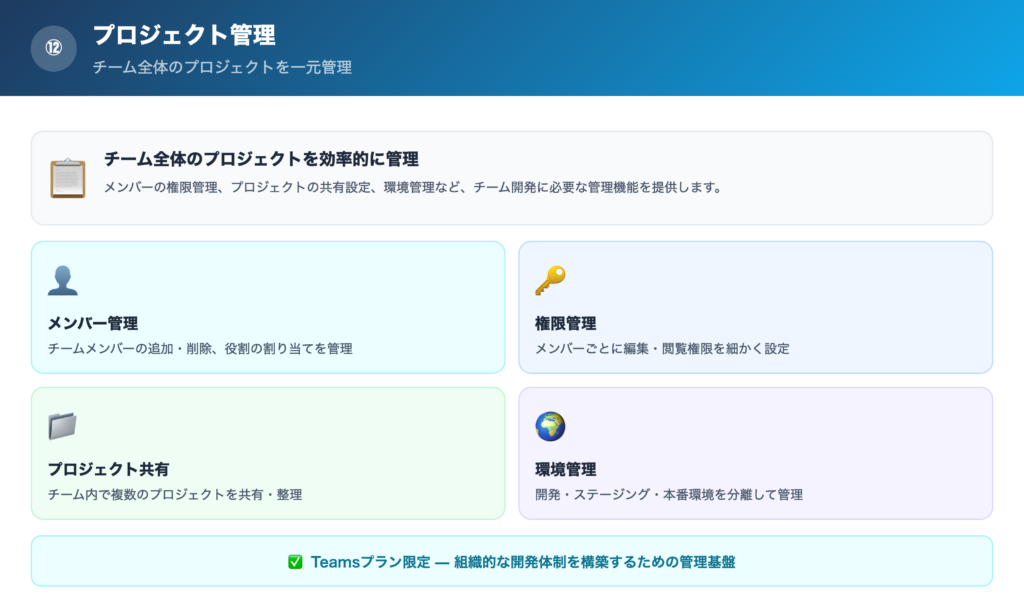 ⑫プロジェクト管理の解説画像