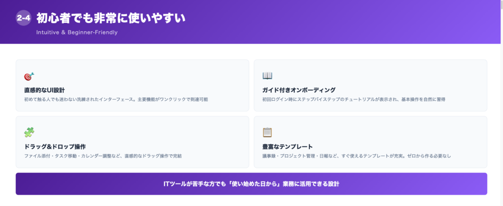 ④初心者でも非常に使いやすいの解説画像